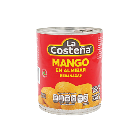 MANGO REBANADAS EN ALMIBAR LA COSTEÑA 800 GR