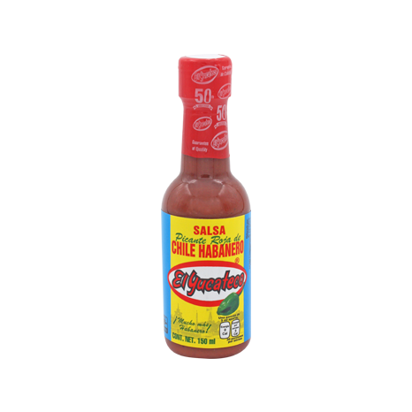 SALSA HABANERA ROJA EL YUCATECO 150 ML