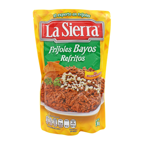 FRIJOLES REFRITOS BAYOS LA SIERRA POUCH 1.80 KG PIEZA