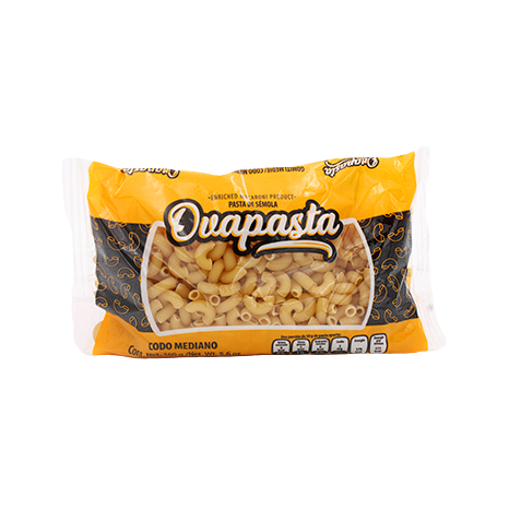 PASTA CODO MEDIANO OVAPASTA 160 GR PIEZA