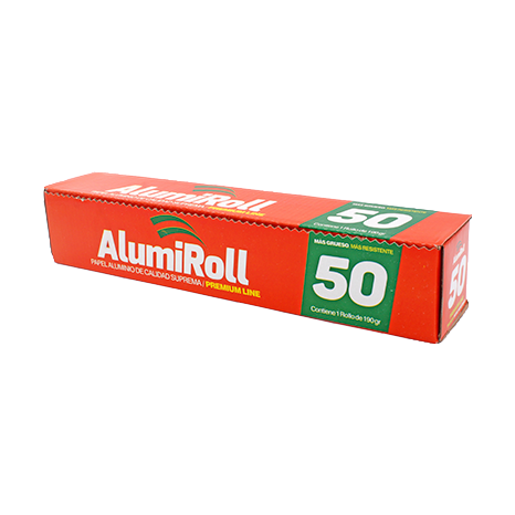 PAPEL ALUMINIO ALUMIROLL 50 PIEZA