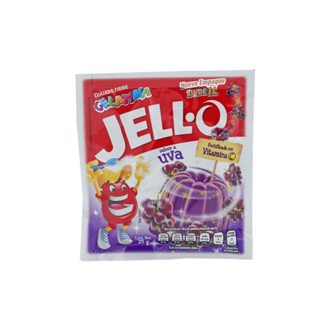 GELATINA UVA JELLO 25 GR PIEZA